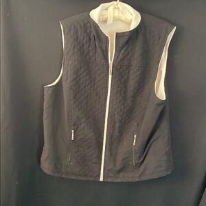 Women's Black Quilted Vest